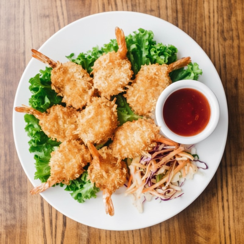 Coconut prawns